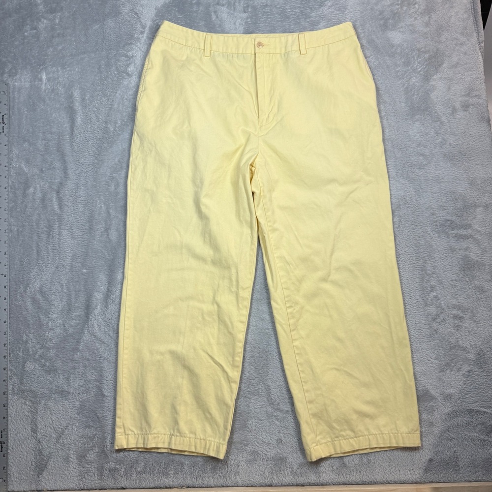 Vineyard Vines Chino Pants Mens 38x32 (Fits 37x26) Yellow Cotton Casual Preppy